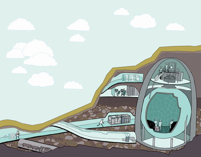 Illustration of kamLAND