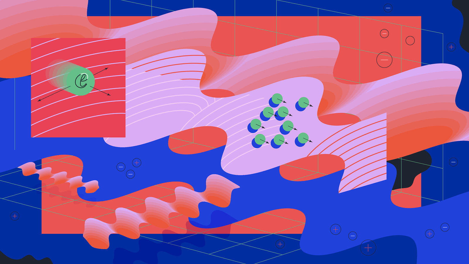 An artist's concept of plasma acceleration