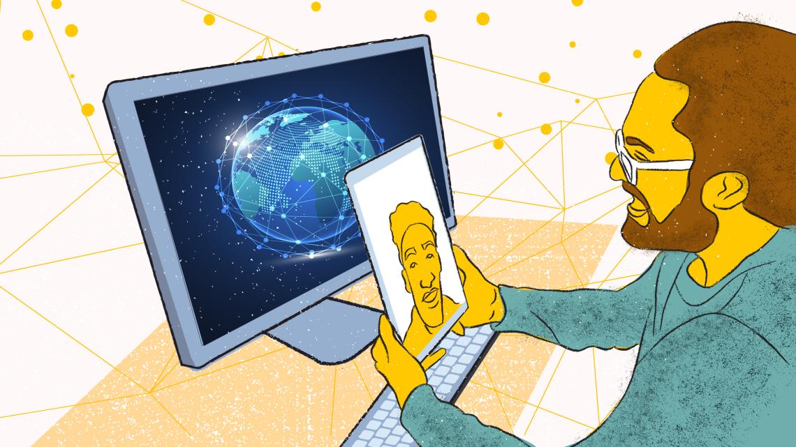 Latin American scientists connecting to each other from around the world to talk about science.
